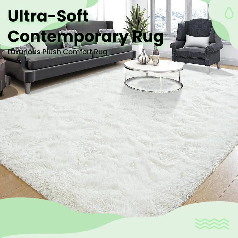 Shag Area Rugs for Bedroom Living Room,Ultra Soft Fluffy Area Rugs for Dorm, Indoor Carpet Nursery Rugs for Kids Room Home Decor