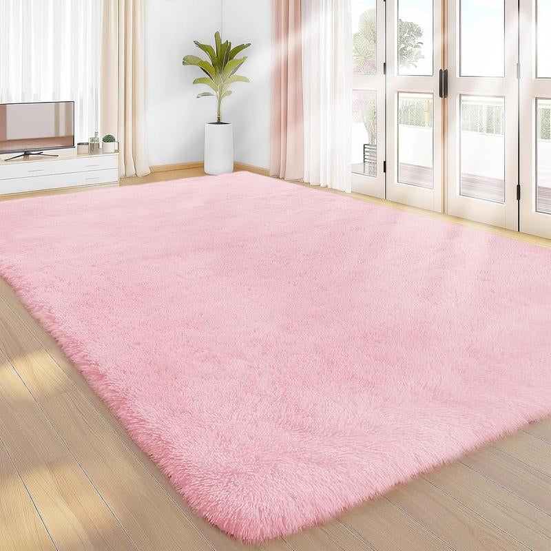 Shag Area Rugs for Bedroom Living Room,Ultra Soft Fluffy Area Rugs for Dorm, Indoor Carpet Nursery Rugs for Kids Room Home Decor